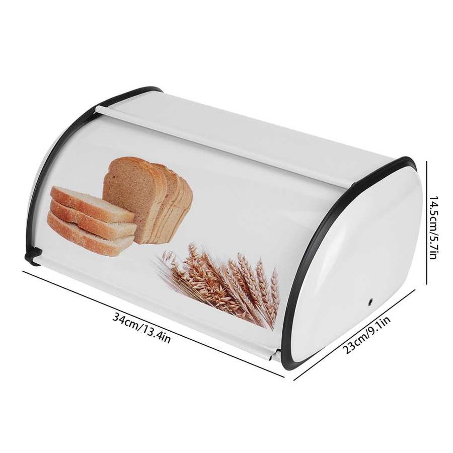 Metal Bread Box Storage Container