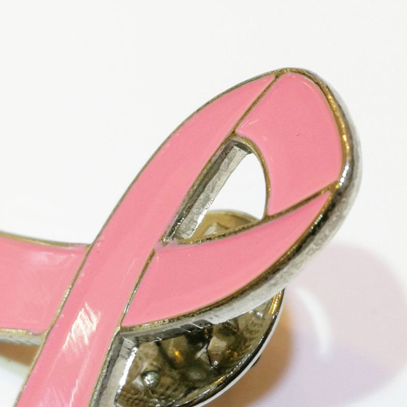 Metal Breast Cancer Awareness Pins (10pcs)