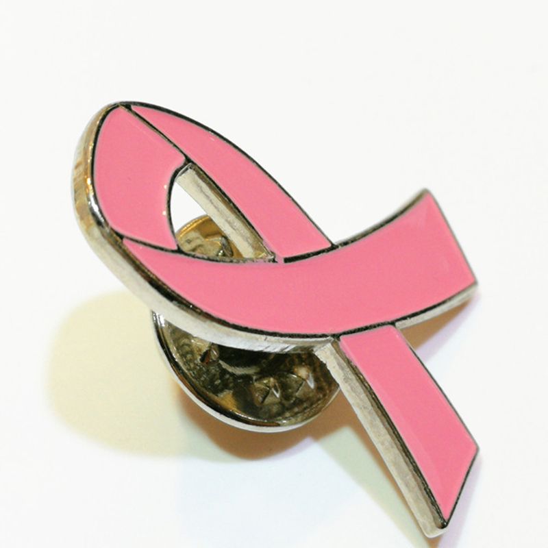 Metal Breast Cancer Awareness Pins (10pcs)