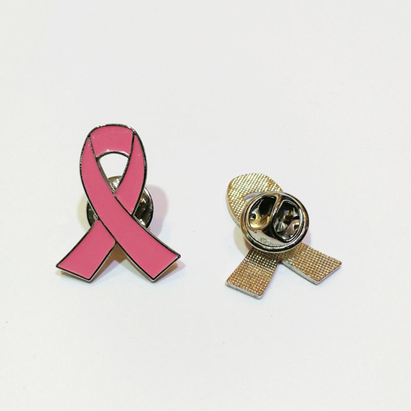 Metal Breast Cancer Awareness Pins (10pcs)