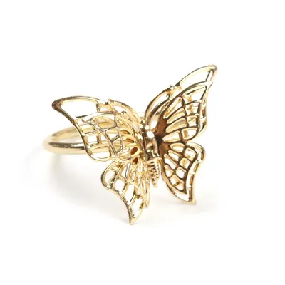 Metal Butterfly Napkin Holders (6pcs)