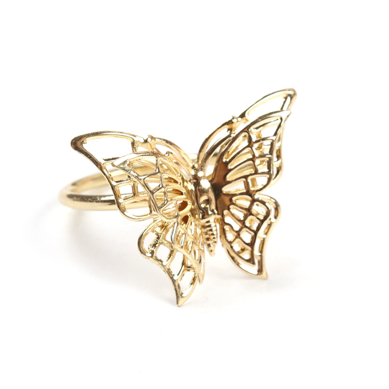 Metal Butterfly Napkin Holders (6pcs)