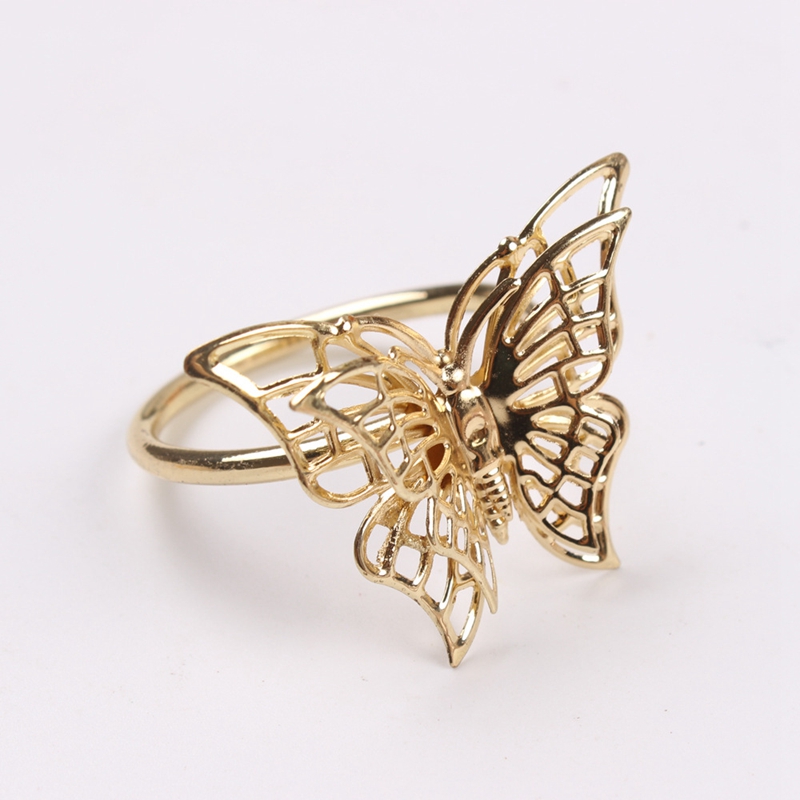 Metal Butterfly Napkin Holders (6pcs)