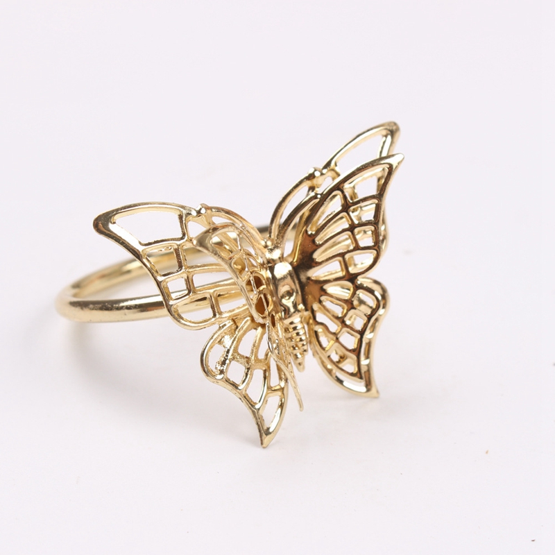 Metal Butterfly Napkin Holders (6pcs)
