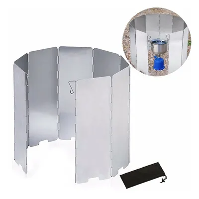 Metal Camping Stove Windshield with Bag