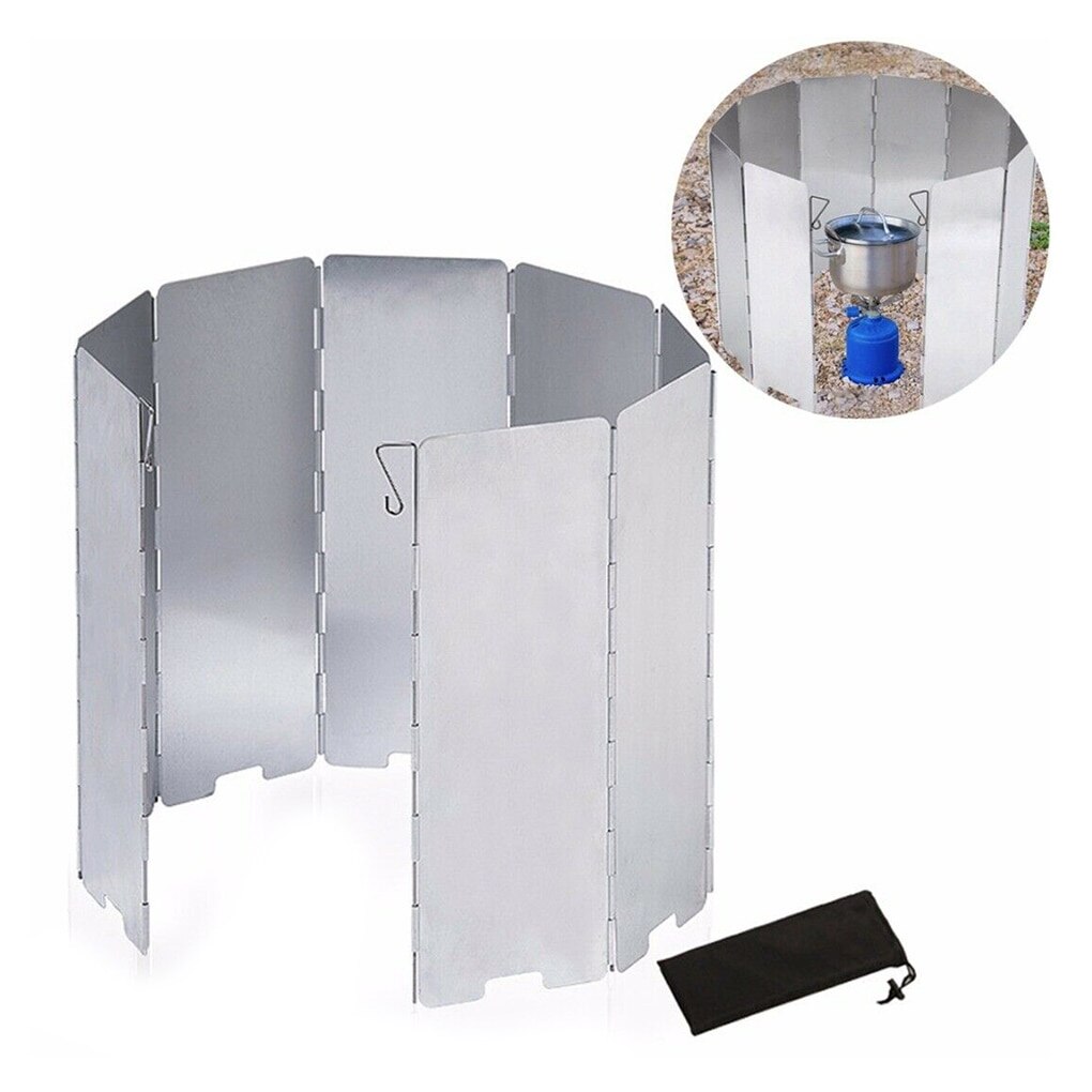 Metal Camping Stove Windshield with Bag