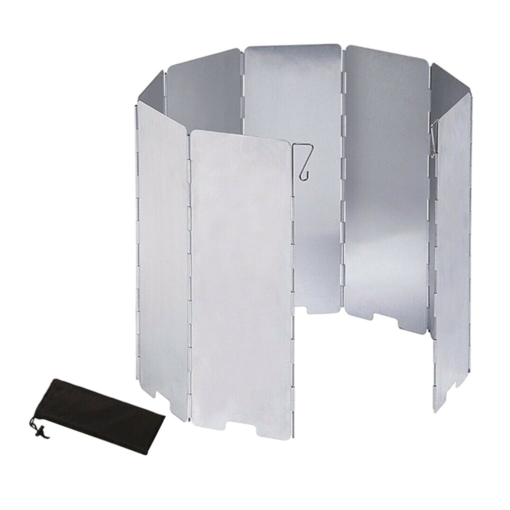 Metal Camping Stove Windshield with Bag