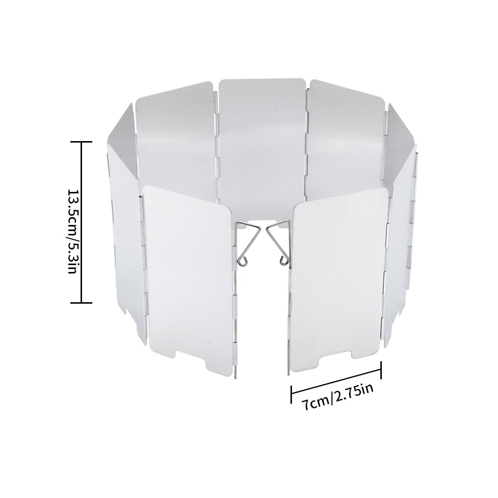 Metal Camping Stove Windshield with Bag