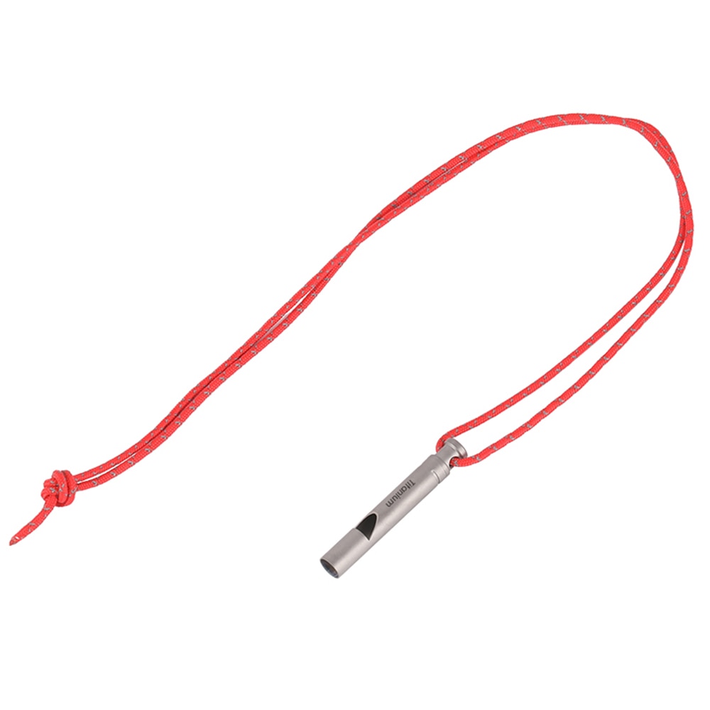 Metal Camping Whistle with Cord