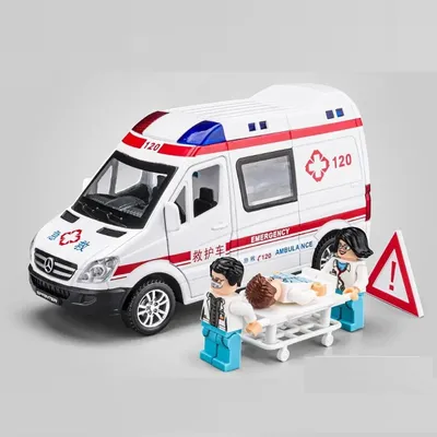 Metal Cars Toys Scale 1/32 Diecast Alloy Ambulance Car Model for Boys Children Kids Toy Vehicles Sound and Light Pull Metal Cars Toys Scale 1/32 Diecast Alloy Ambulance Car Model for Boys Children Kids Toy Vehicles Sound and Light Pull