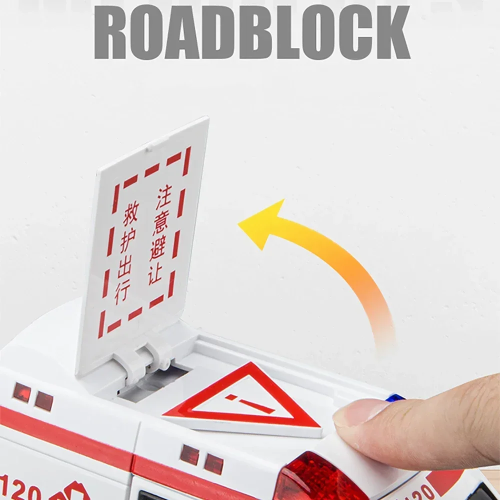 Metal Cars Toys Scale 1/32 Diecast Alloy Ambulance Car Model for Boys Children Kids Toy Vehicles Sound and Light Pull Metal Cars Toys Scale 1/32 Diecast Alloy Ambulance Car Model for Boys Children Kids Toy Vehicles Sound and Light Pull