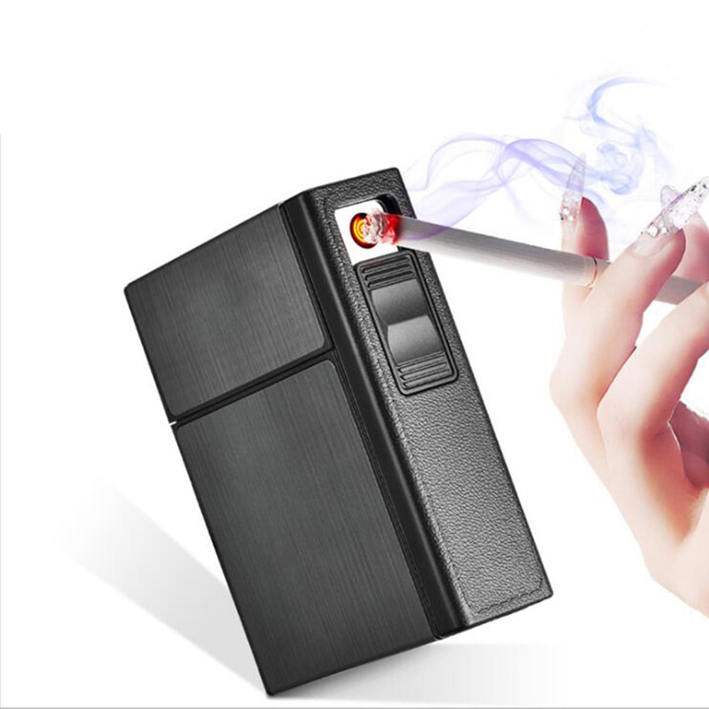 Metal Cigarette Case With Lighter Metal Cigarette Case With Lighter