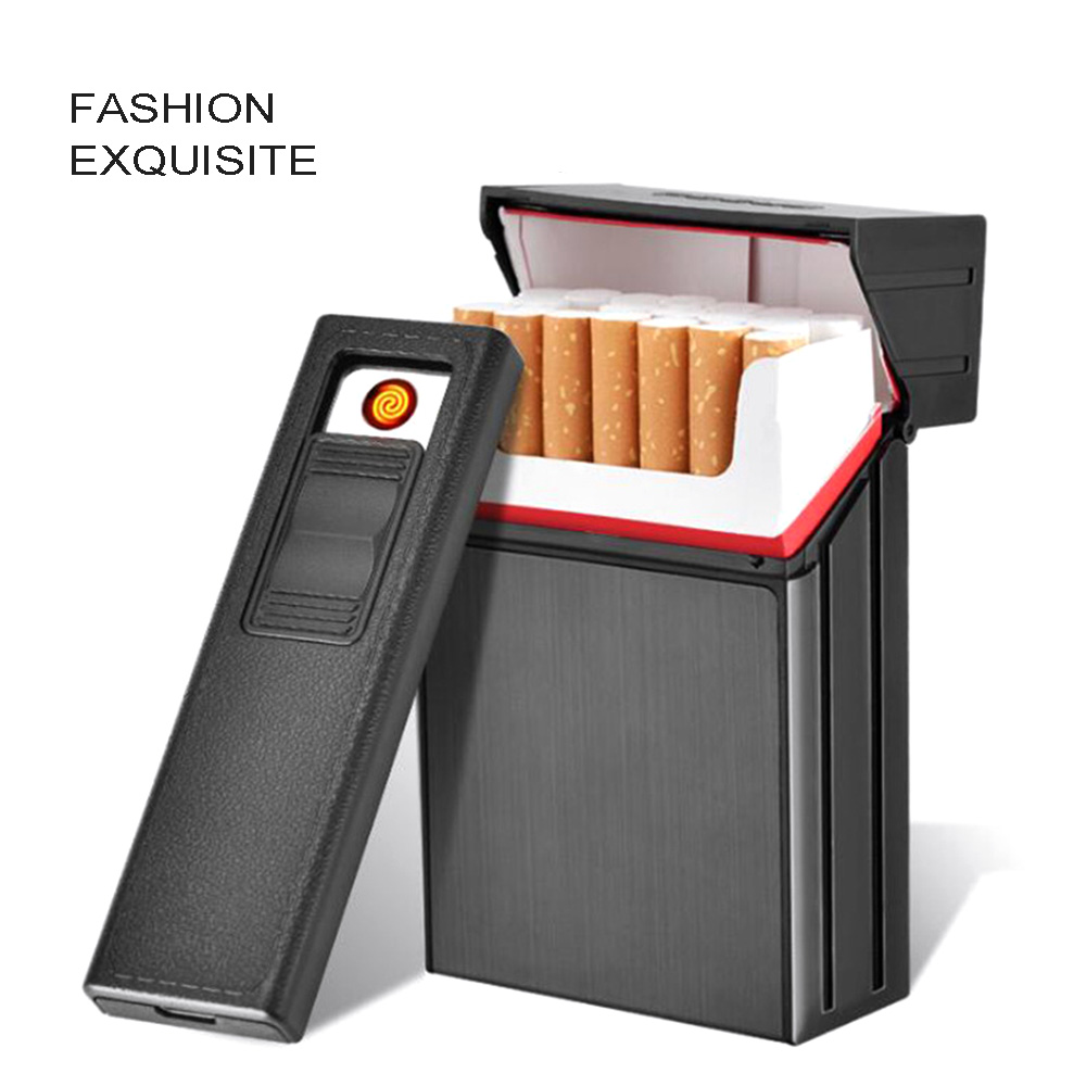 Metal Cigarette Case With Lighter Metal Cigarette Case With Lighter