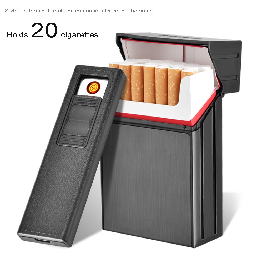 Metal Cigarette Case With Lighter Metal Cigarette Case With Lighter