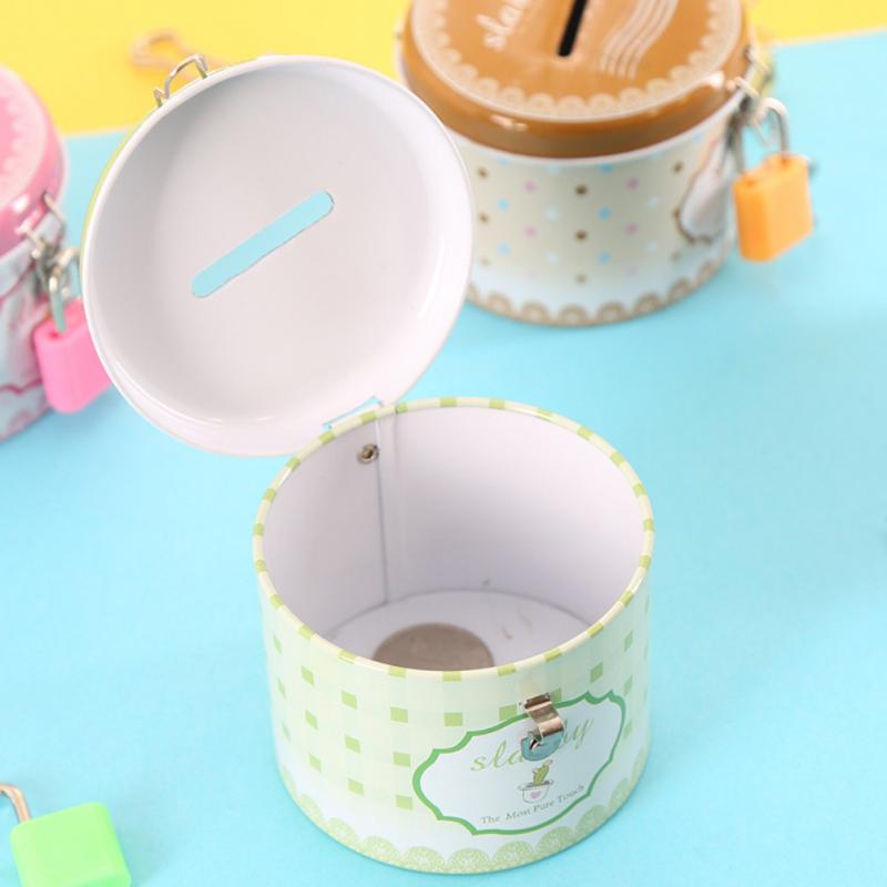 Metal Coin Bank with Lock