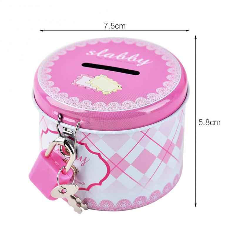 Metal Coin Bank with Lock