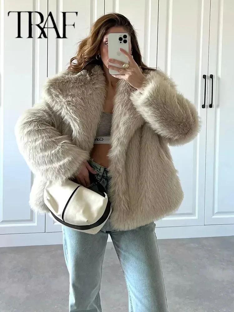 Metal Color Sequin Woven Jacket For Women Loose Stand Collar Long Sleeve Coat Autumn Winter Chic Female Outerwear