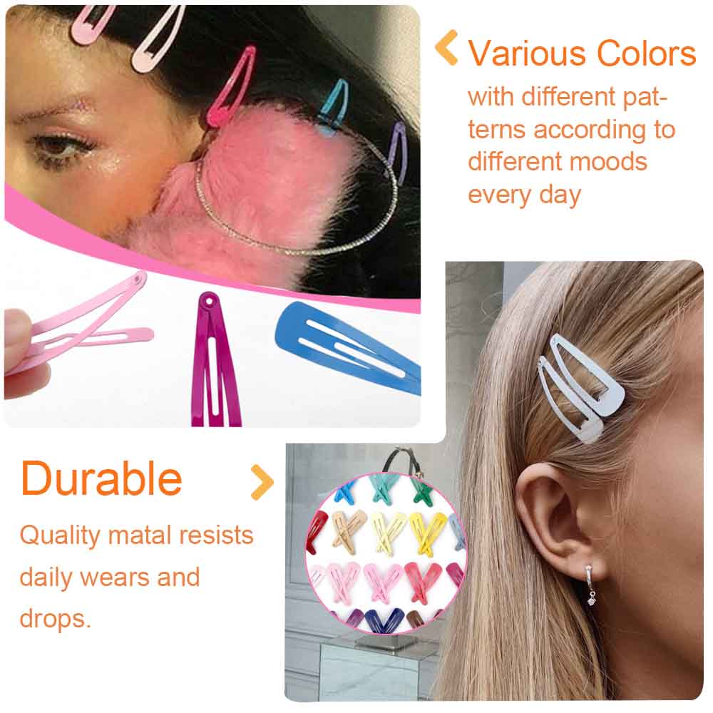 Metal Colored Hair Clips (40pcs) Metal Colored Hair Clips (40pcs)
