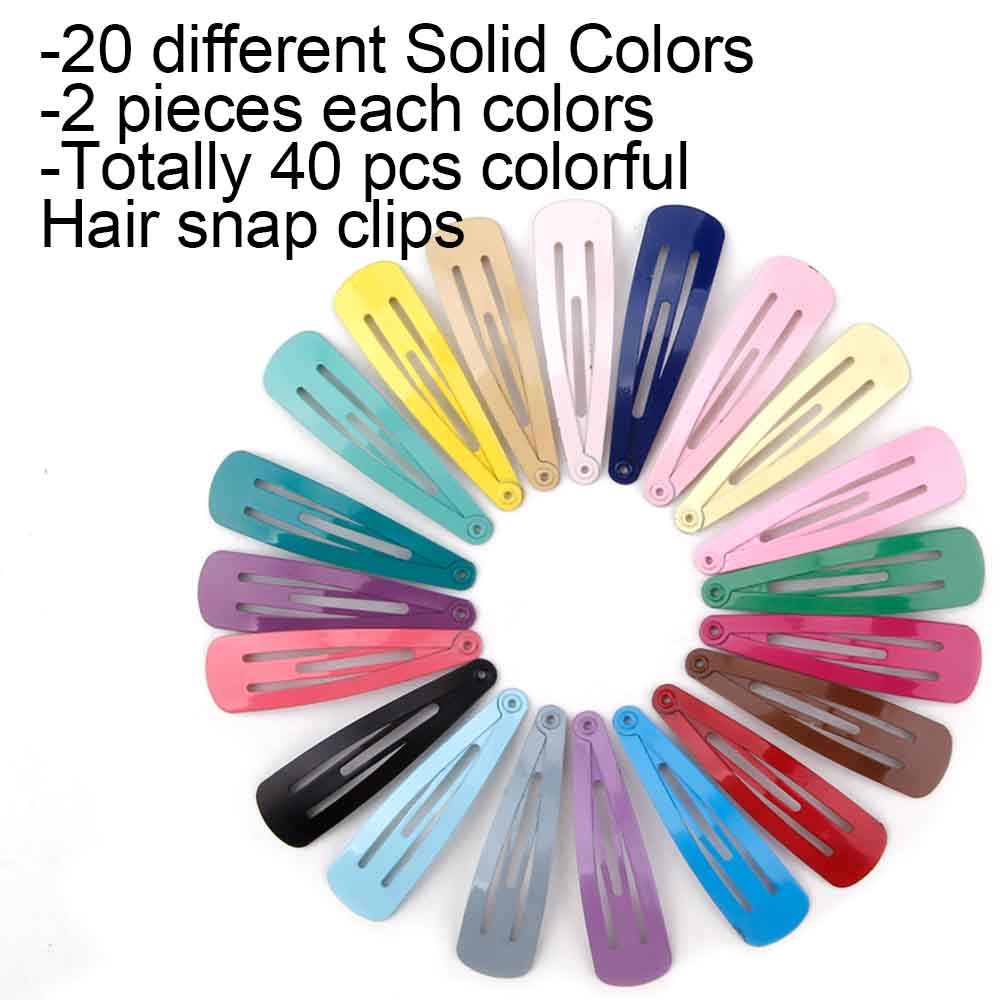 Metal Colored Hair Clips (40pcs) Metal Colored Hair Clips (40pcs)