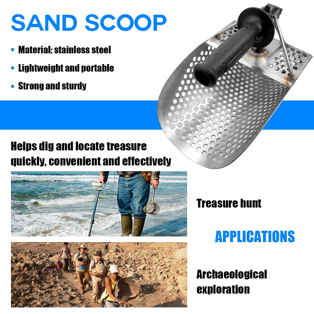 Metal Detecting Sand Scoop Stainless Steel Metal Detecting Sand Scoop Stainless Steel