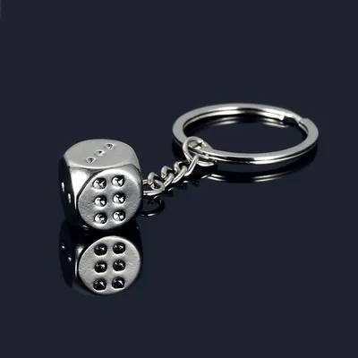 Metal Dice Keychain Metal Dice Keychain