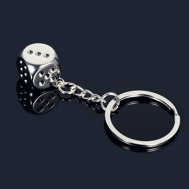 Metal Dice Keychain Metal Dice Keychain