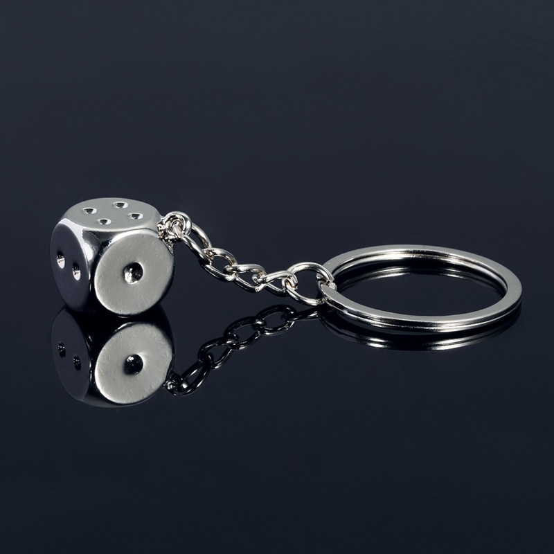 Metal Dice Keychain Metal Dice Keychain
