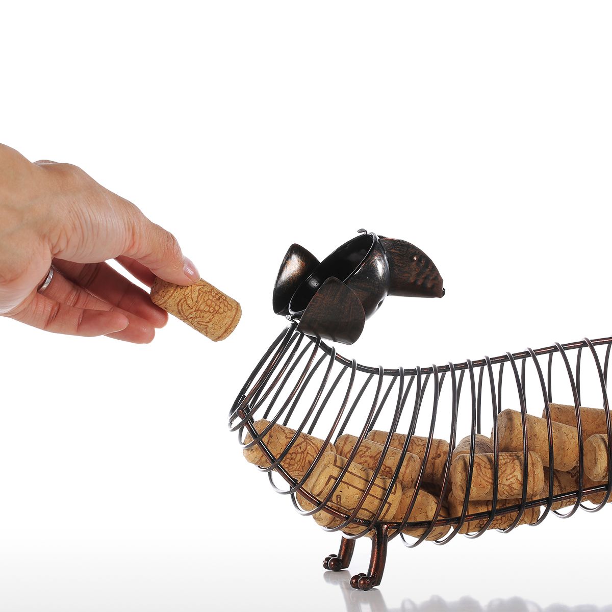 Metal Dog Wine Cork Storage Metal Dog Wine Cork Storage