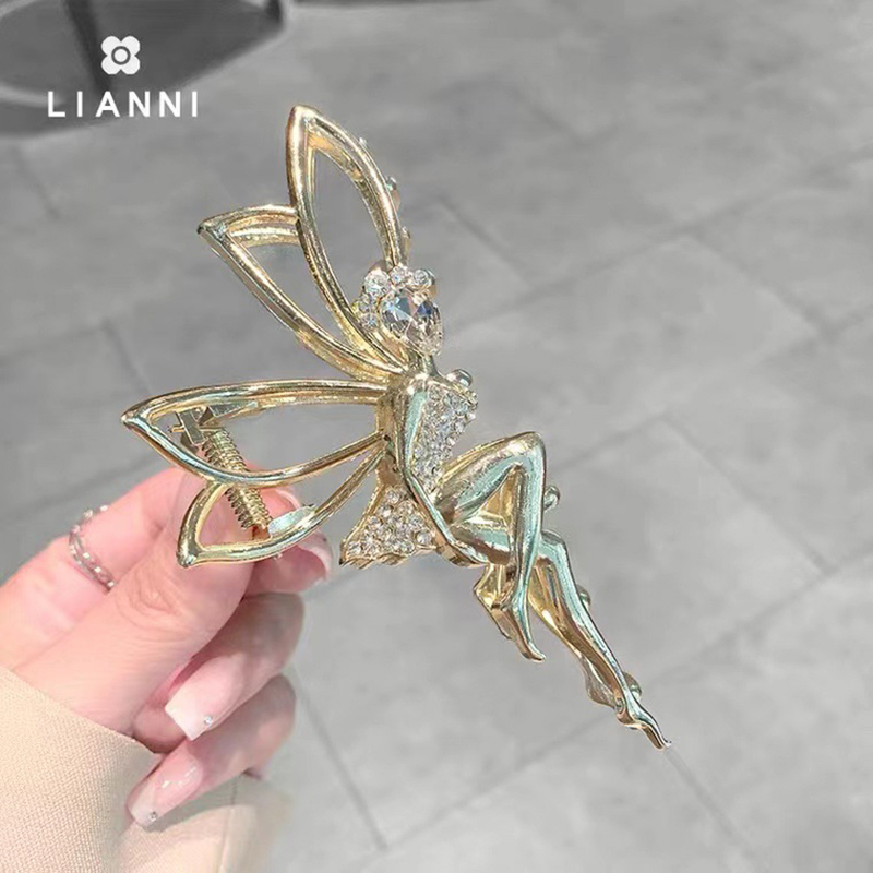 Metal Fairy Hair Clip with Rhinestones Metal Fairy Hair Clip with Rhinestones