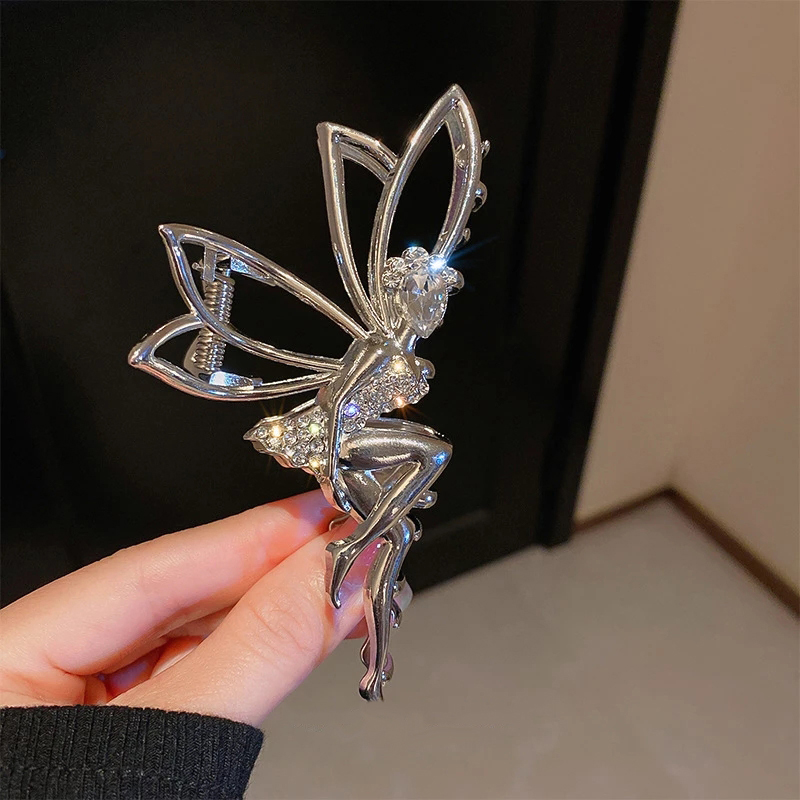 Metal Fairy Hair Clip with Rhinestones Metal Fairy Hair Clip with Rhinestones