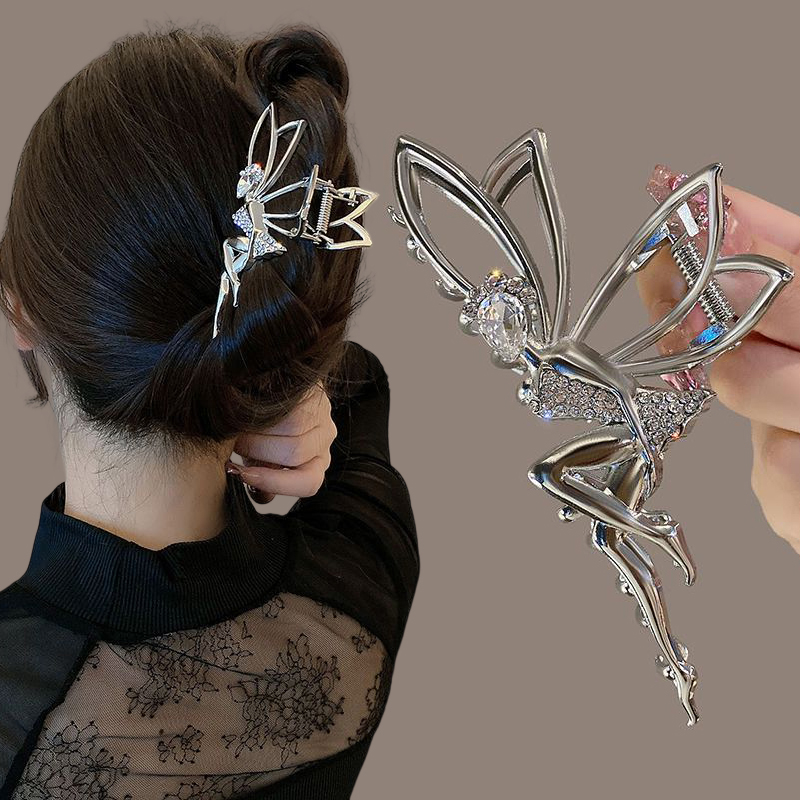 Metal Fairy Hair Clip with Rhinestones Metal Fairy Hair Clip with Rhinestones