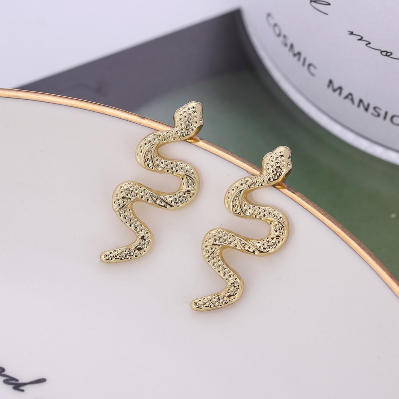 Metal Fashion Snake Drop Earrings Metal Fashion Snake Drop Earrings