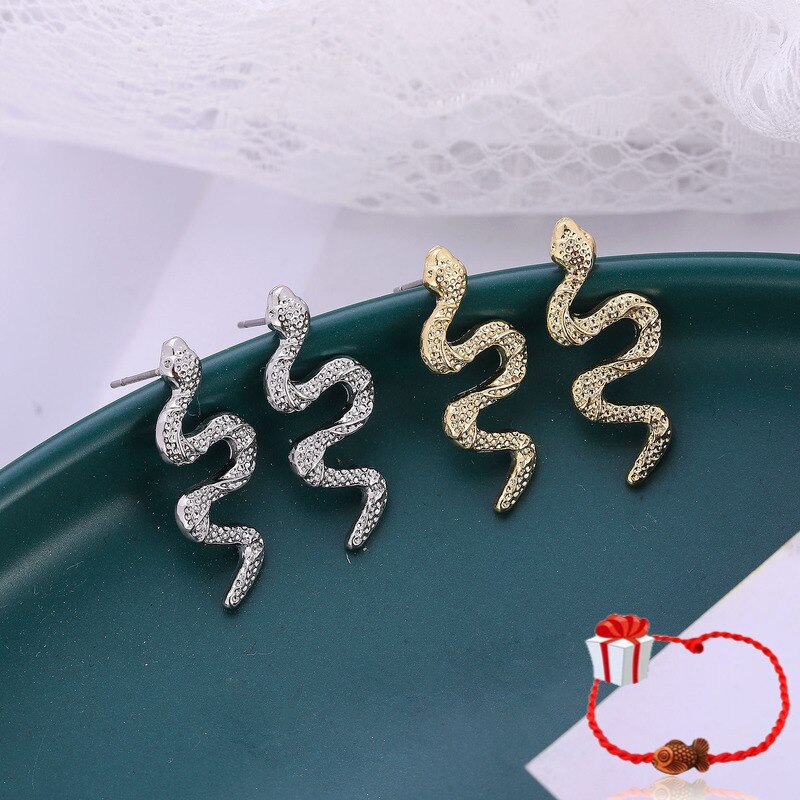 Metal Fashion Snake Drop Earrings Metal Fashion Snake Drop Earrings