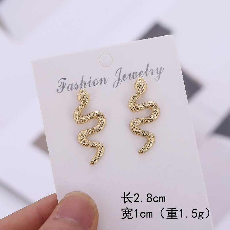 Metal Fashion Snake Drop Earrings Metal Fashion Snake Drop Earrings