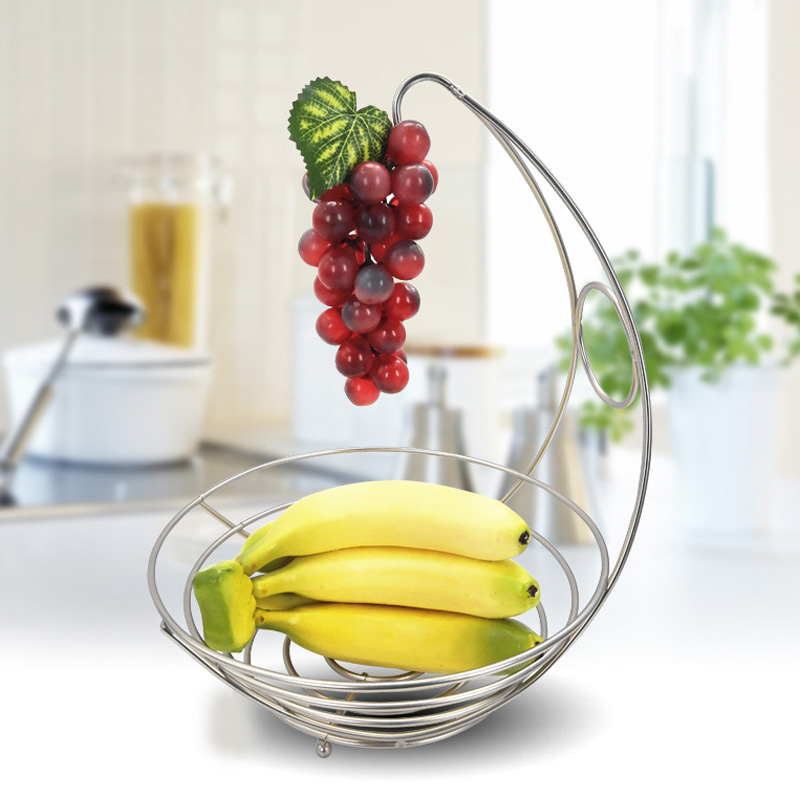 Metal Fruit Bowl with Fruit Hanger Metal Fruit Bowl with Fruit Hanger
