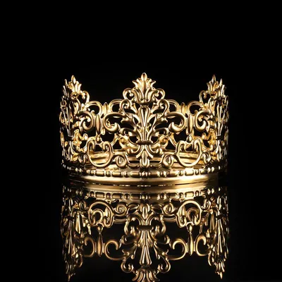 Metal Gold Crown Cake Topper Metal Gold Crown Cake Topper