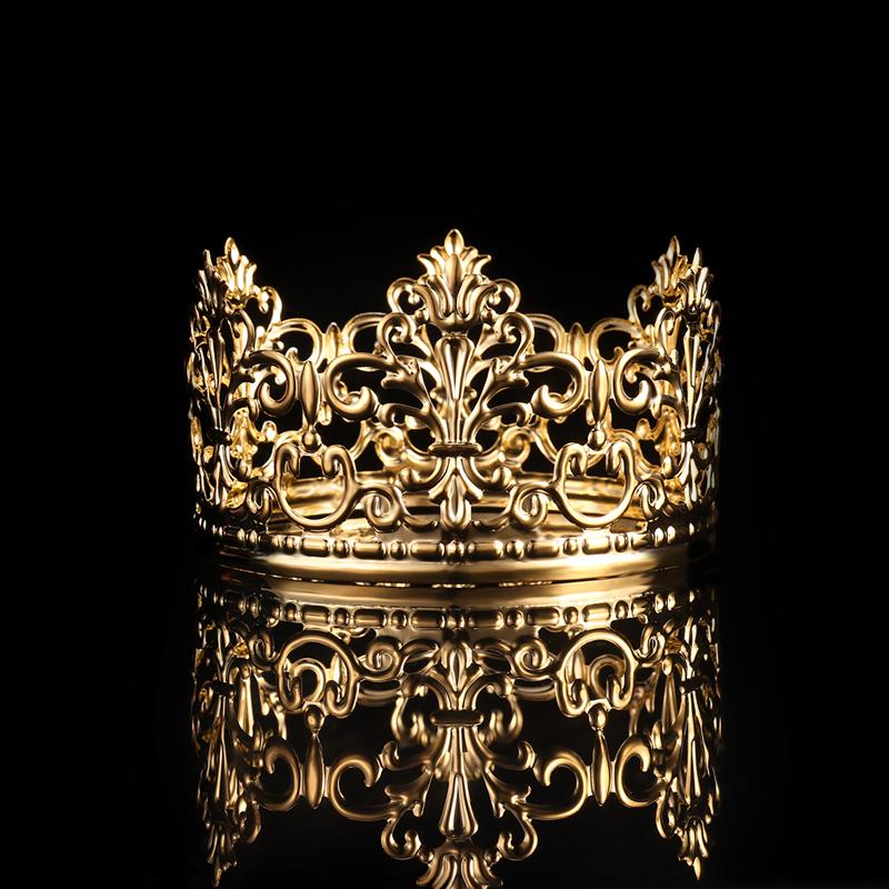 Metal Gold Crown Cake Topper