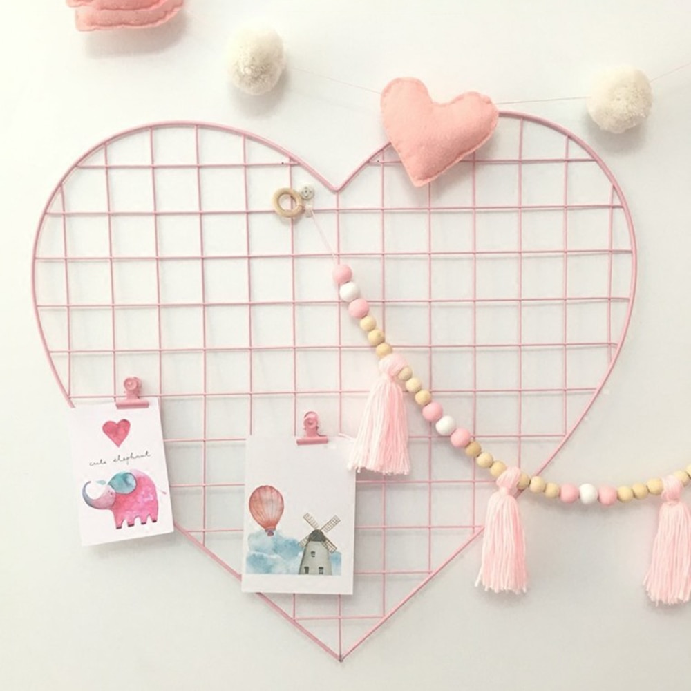 Metal Grid Panel With Heart Shape
