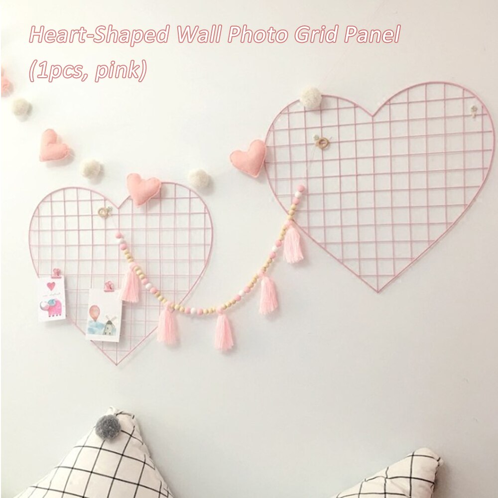 Metal Grid Panel With Heart Shape Metal Grid Panel With Heart Shape