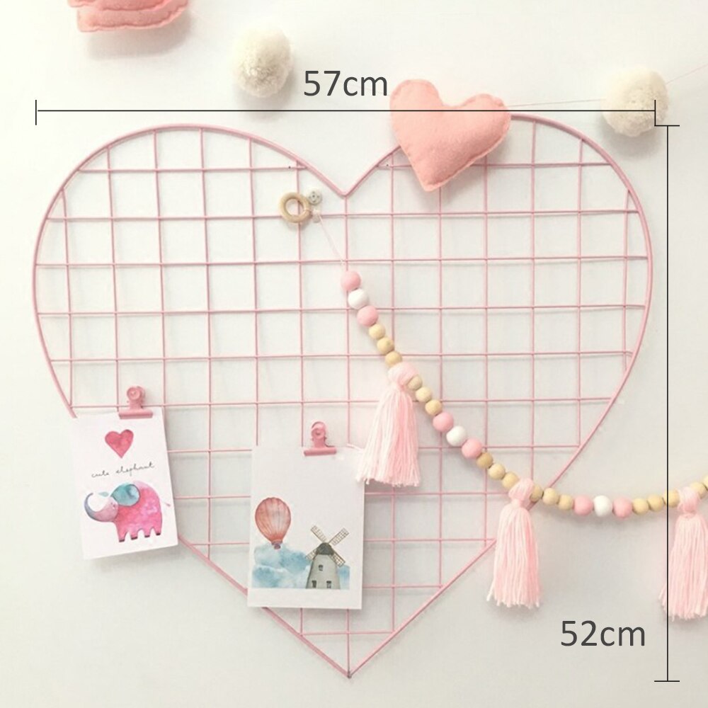 Metal Grid Panel With Heart Shape Metal Grid Panel With Heart Shape