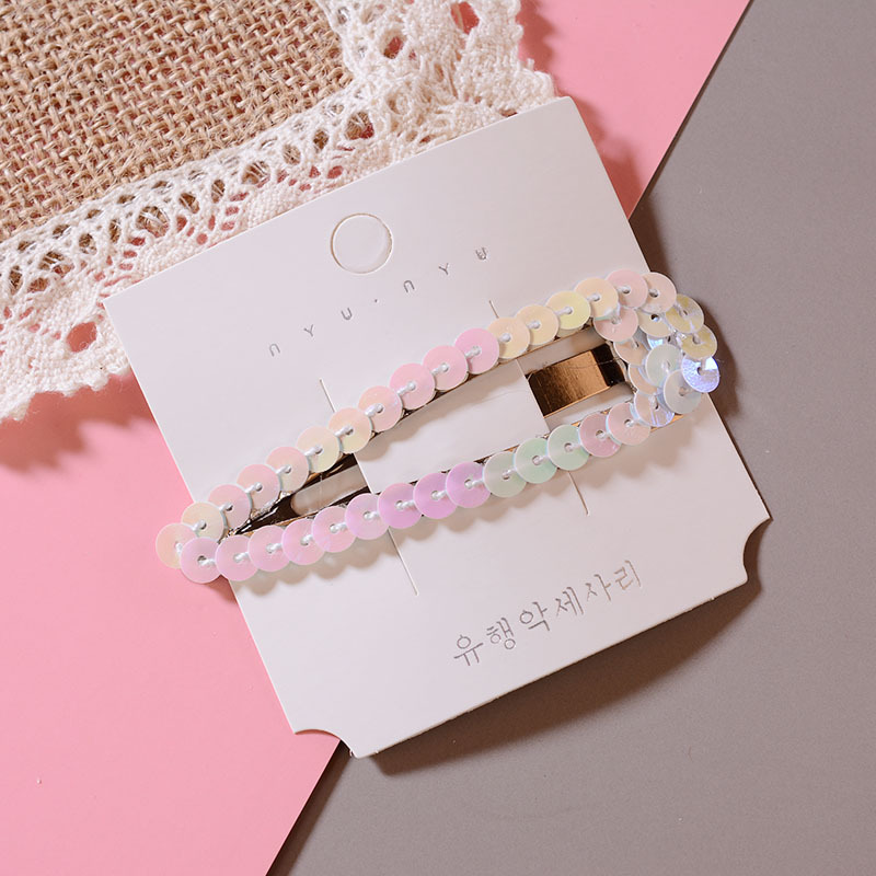 Metal Hair Clip Ladies Sequin Barrette Metal Hair Clip Ladies Sequin Barrette