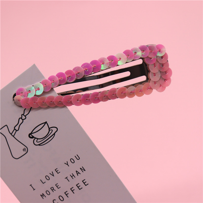 Metal Hair Clip Ladies Sequin Barrette Metal Hair Clip Ladies Sequin Barrette