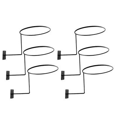 Metal Helmet Hanger for Wall Set (6 pcs) Metal Helmet Hanger for Wall Set (6 pcs)