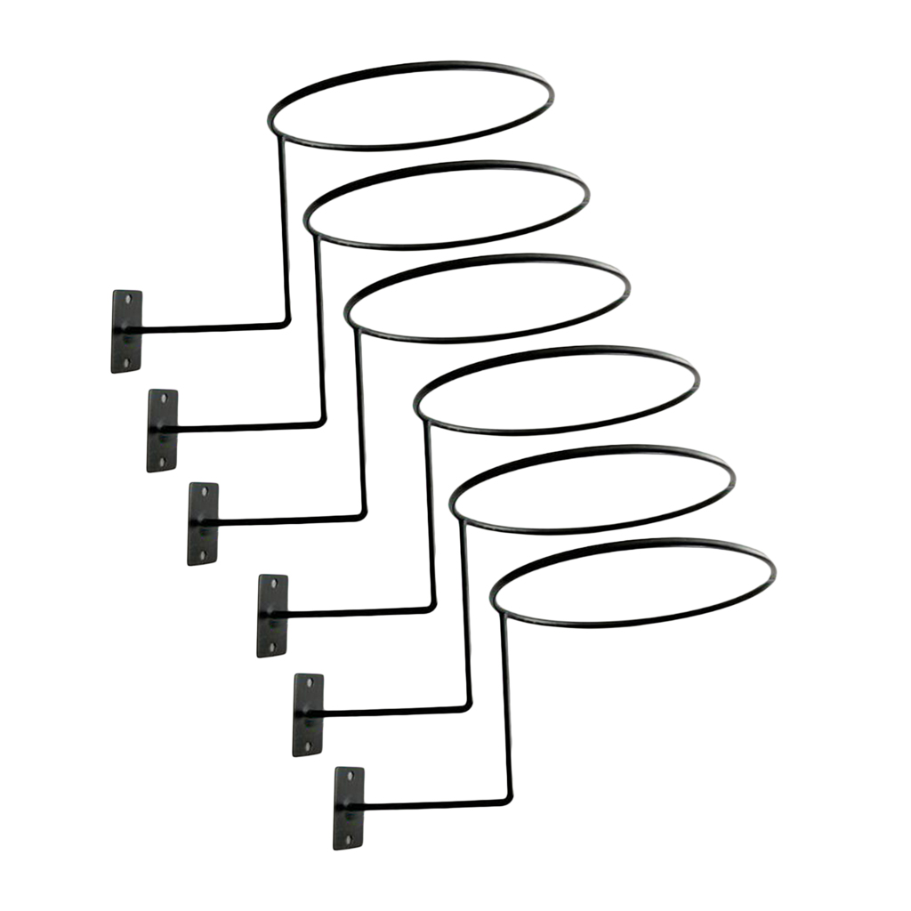 Metal Helmet Hanger for Wall Set (6 pcs) Metal Helmet Hanger for Wall Set (6 pcs)