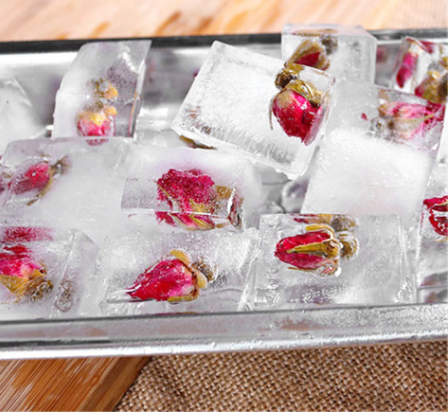 Metal Ice Cube Tray with Easy Release Lever