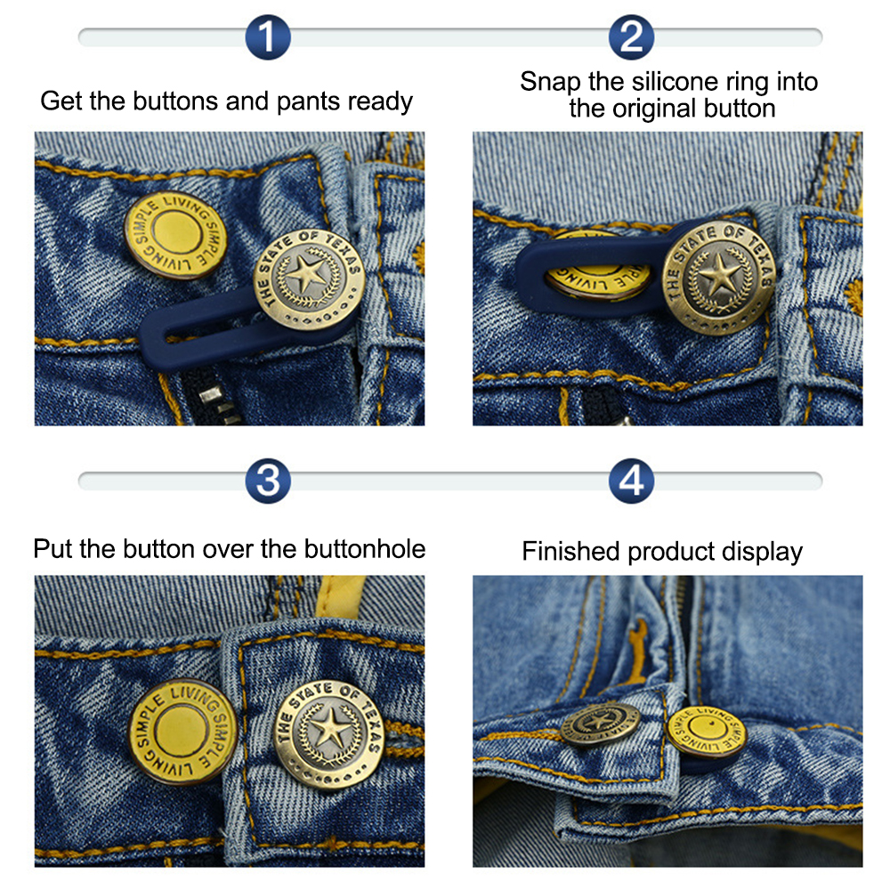 Metal Jeans Button Extender (20 pcs)