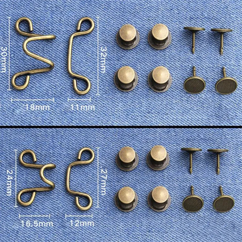 Metal Jeans Waist Pins Tightener