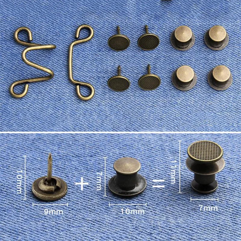 Metal Jeans Waist Pins Tightener