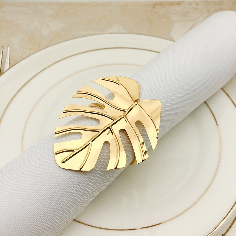 Metal Leaf Napkin Rings (12pcs) Metal Leaf Napkin Rings (12pcs)