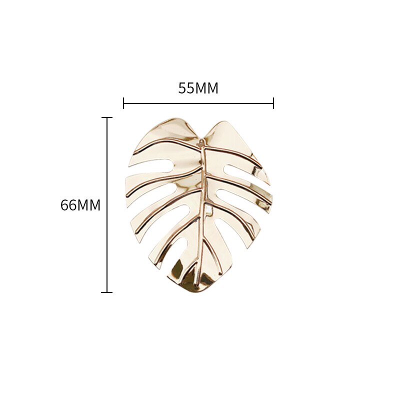 Metal Leaf Napkin Rings (12pcs)